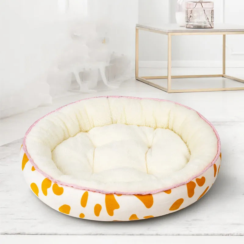 Dog Bed in Dots Design for Comfortable Rest