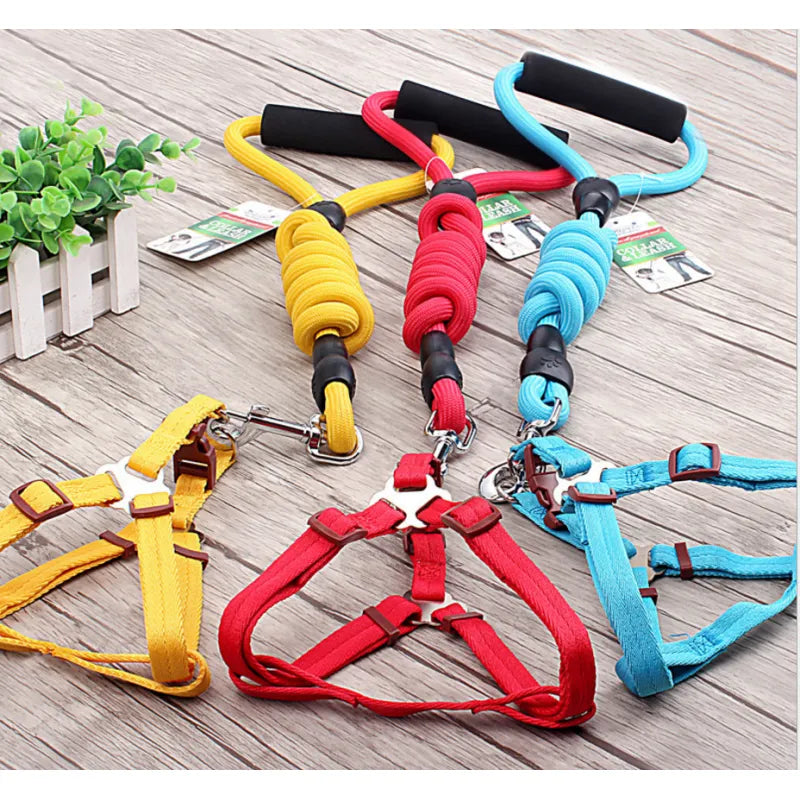 Adjustable Dog Harness With Lead In 5 Colours