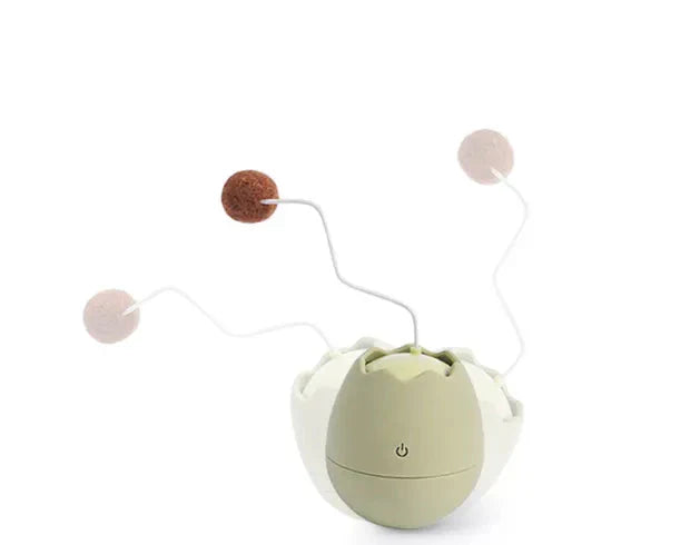 Interactive Cat Toy In Egg Shape - Toy With Moving Ball For Cats