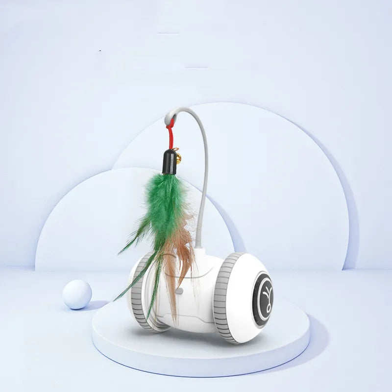 Interactive Cat Toy With Feather - Robot Toy For Cats