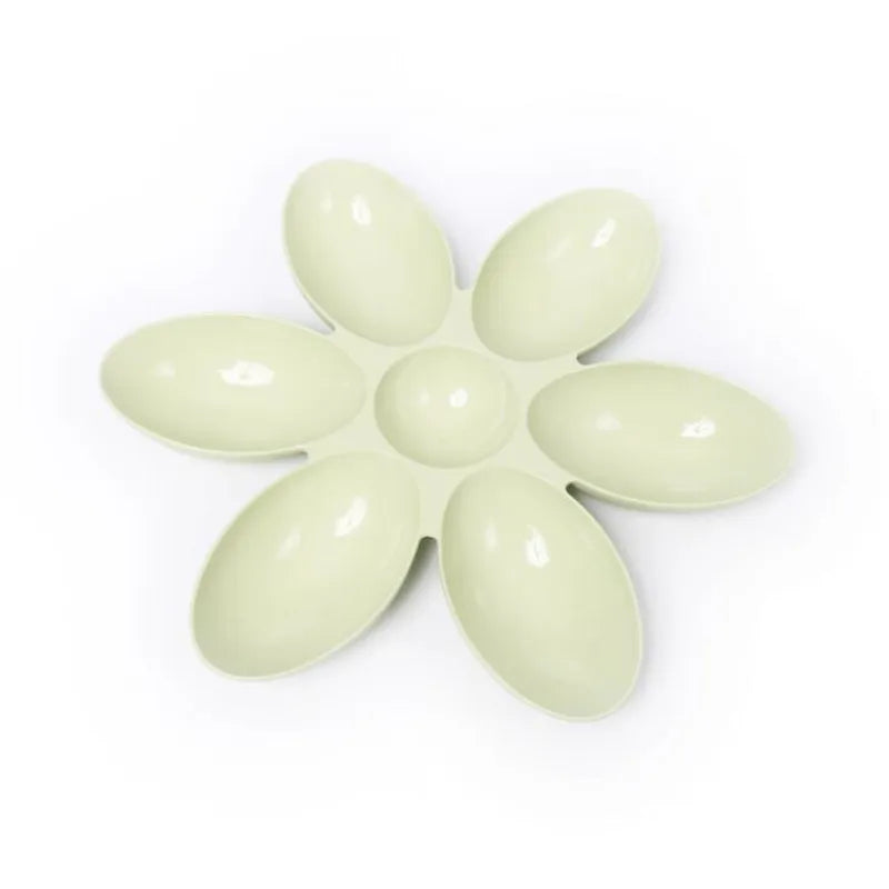Flower-shaped Feeding Dish For Cats - 6 Bowls In Different Colors