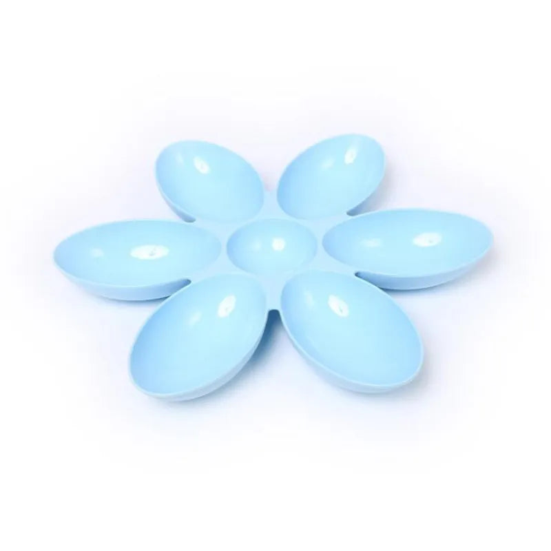 Flower-shaped Feeding Dish For Cats - 6 Bowls In Different Colors