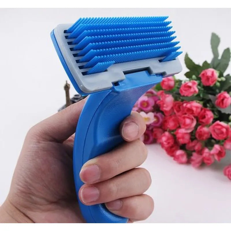 Pet Fur Brush Made Of Plastic For Dogs And Cats Gently Detangles The Fur