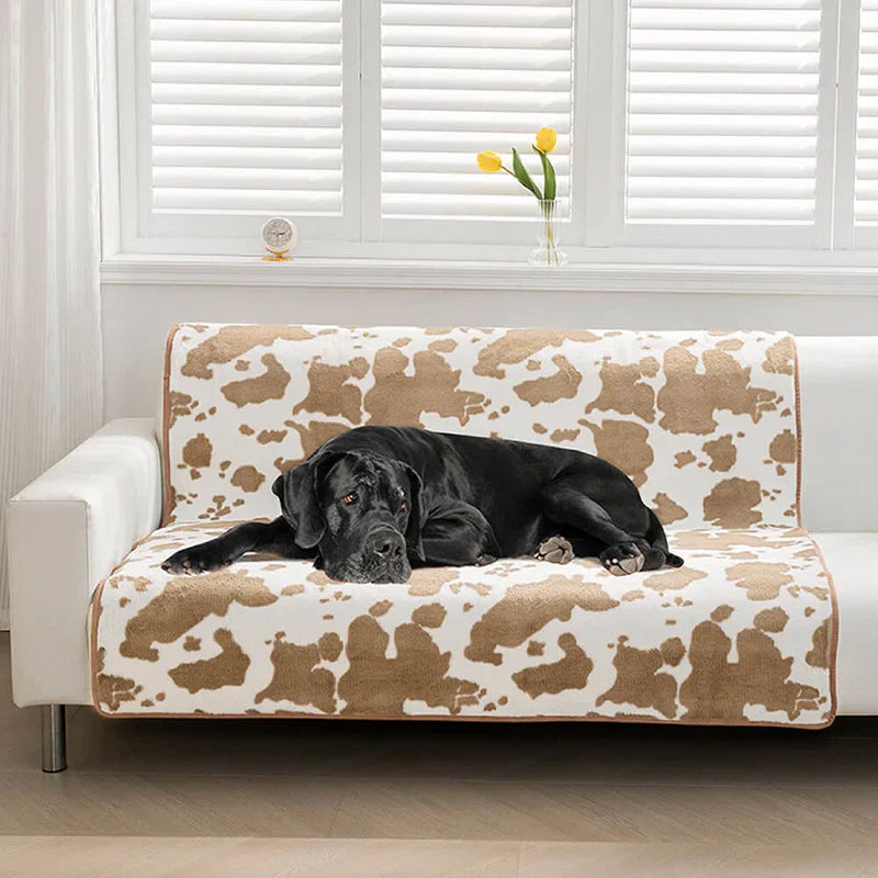 Modern Pet Blanket With Cow Print