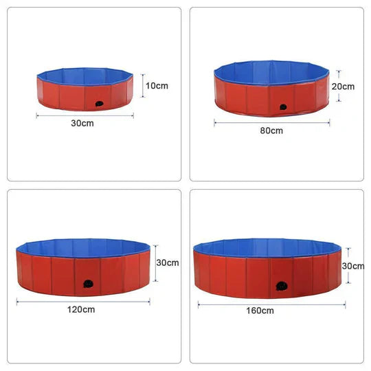 Folding Dog Pool For Garden And Outdoor Use