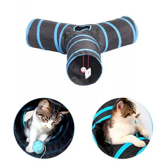 Bequee 3 - Way Foldable Pet Tunnel