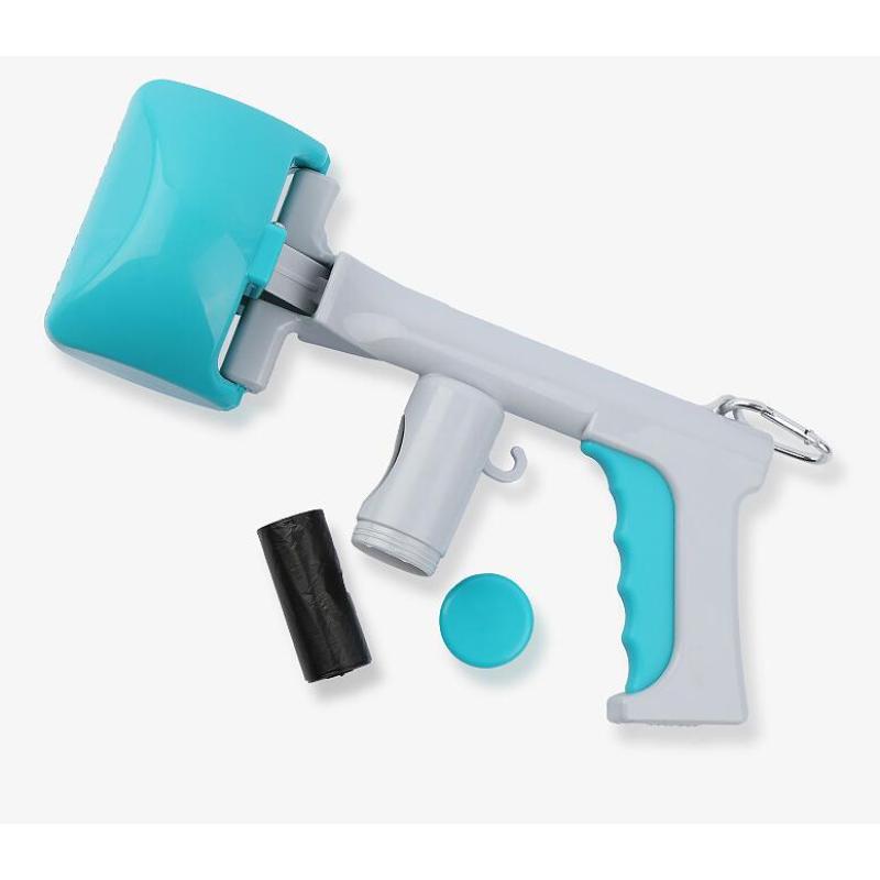 Hygienic Dog Waste Picker for on the Go with Bag Holder and One - Handed Operation