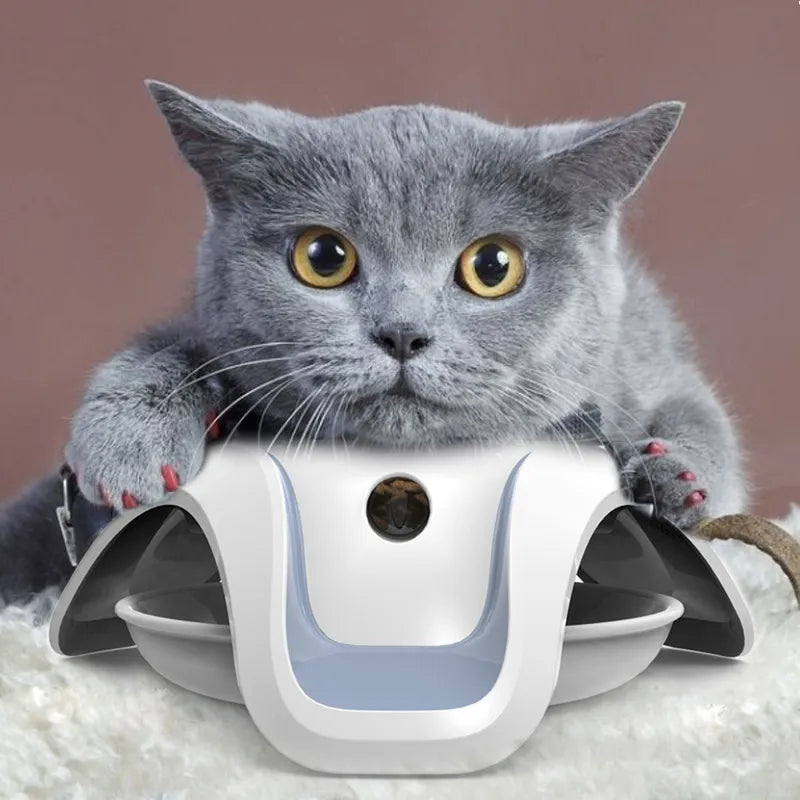 Interactive Pet Food Bowl - Three-dimensional Food Dispenser