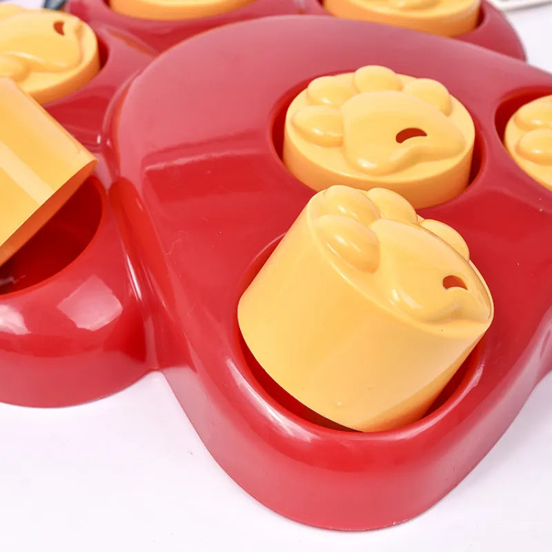 Dog Toy Feeding Station With Paw Design - Interactive Toy For Dogs For Mental Stimulation
