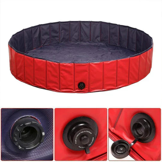 Folding Dog Pool For Garden And Outdoor Use