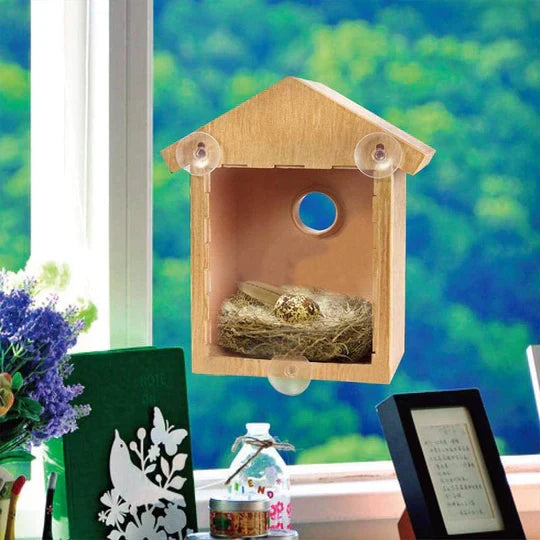 Window Birdhouse With Suction Cups