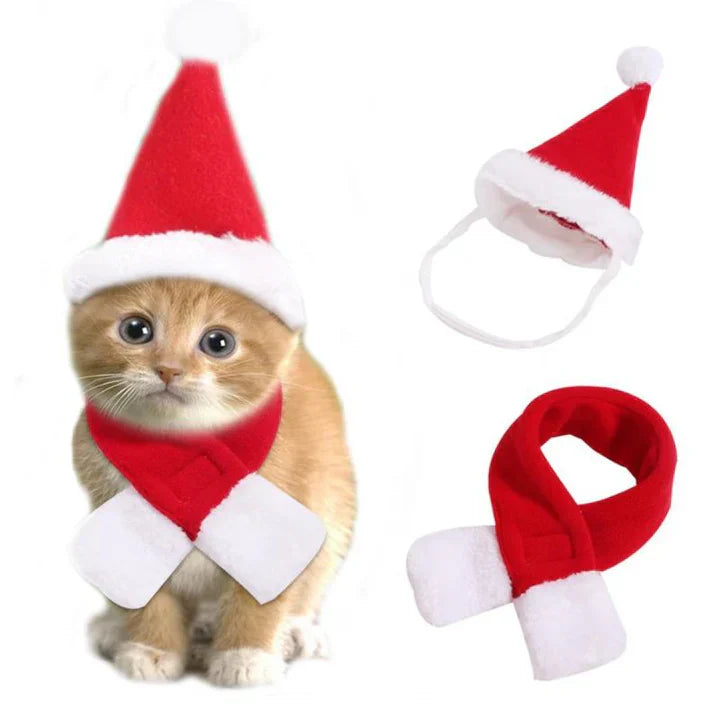 Christmas Cat Costume Set