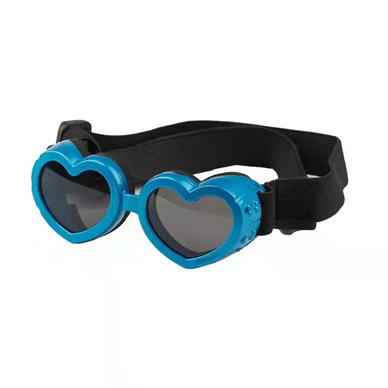 Heart - Shaped Dog Sunglasses With Adjustable Strap - Uv Protection For Dogs ' Eyes