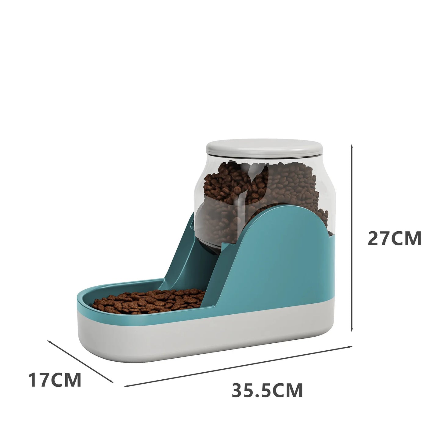 Automatic Food And Water Dispenser For Dogs And Cats - 3.8l Capacity