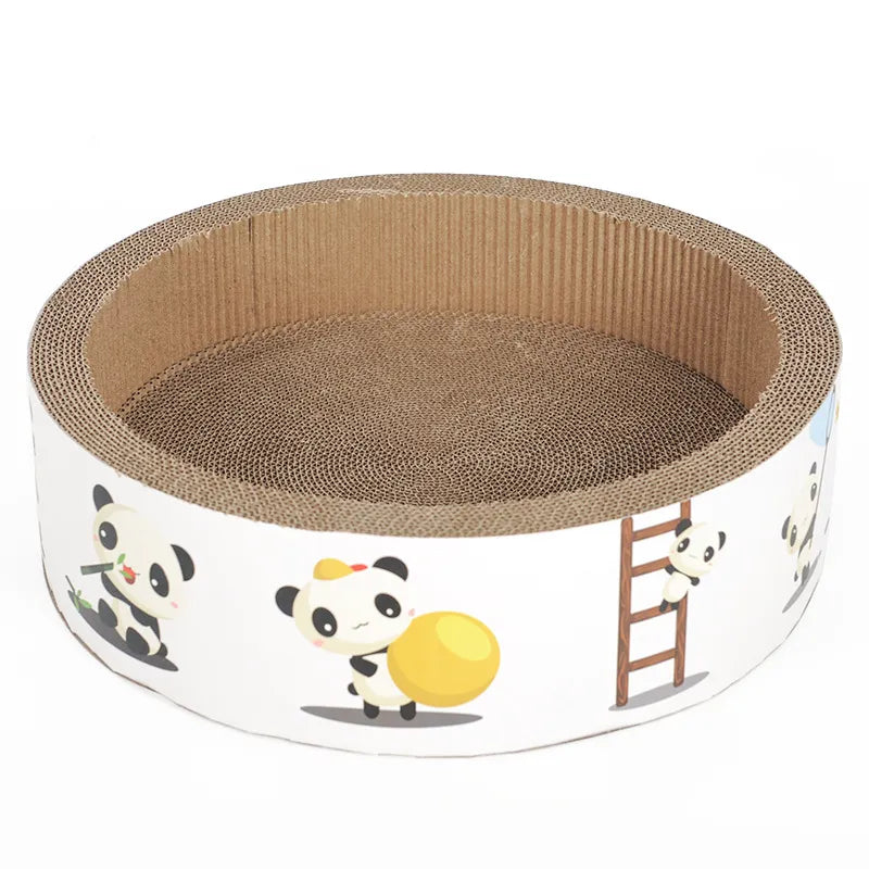 Cat Scratching Mat Round With Cute Design - Cat Scratching Board For More Scratching Fun And Relaxation