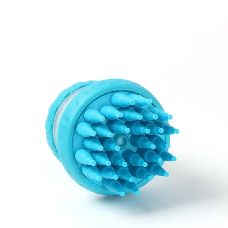Silicone Pet Brush For Grooming - Dog Cat Massage Brush For Bathing