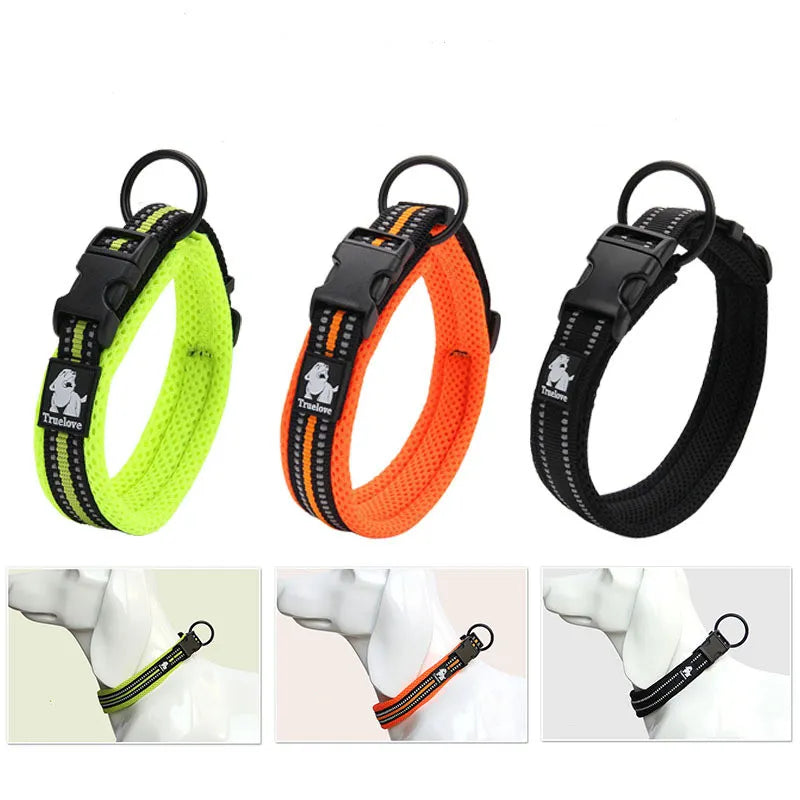 Truelove Reflector Dog Collar - Breathable And Adjustable For Maximum Comfort