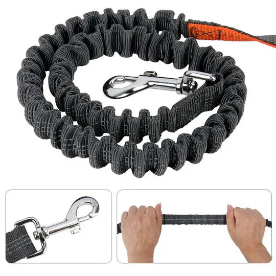 Free - Handed Running Lead With Hip Belt For Dogs