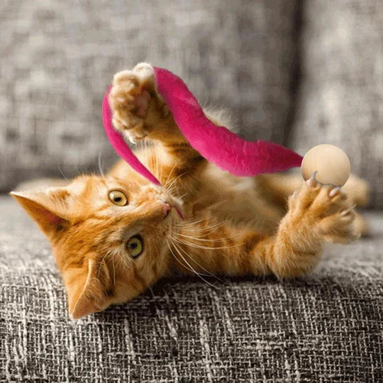 Interactive Cat Toy With Bell And Wagging Tail