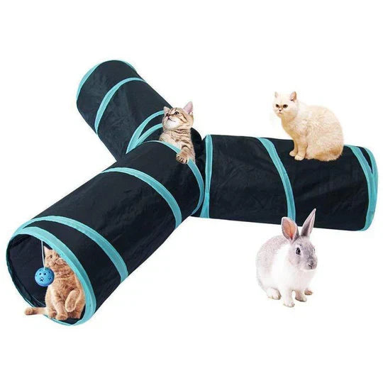 Bequee 3 - Way Foldable Pet Tunnel
