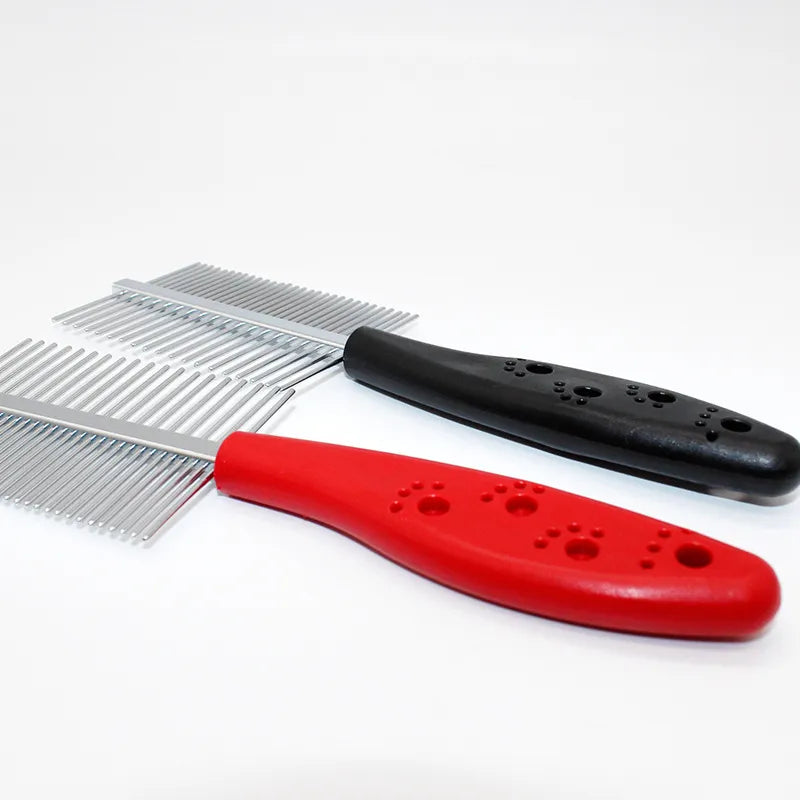 Hair Care Comb Set - Professional Combs For Volume And Styling In Red And Black