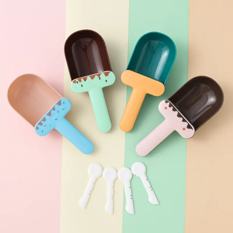 Food Measuring Spoon For Dogs And Cats - Cute Ice Cream Sundae Design Food Spoon
