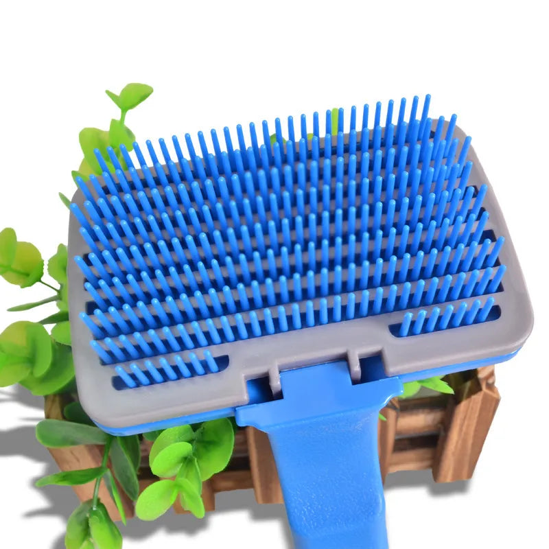 Pet Fur Brush Made Of Plastic For Dogs And Cats Gently Detangles The Fur