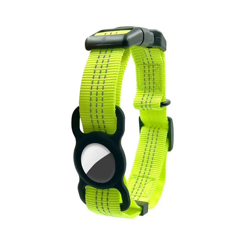 Adjustable Dog Collar With Reflective Stripes - Available In Different Colours