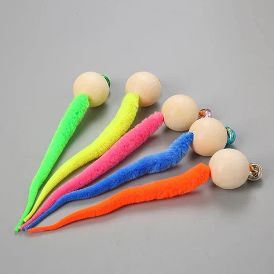 Interactive Cat Toy With Bell And Wagging Tail