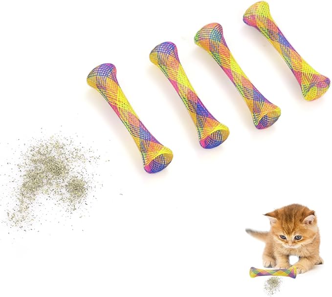Flexible Cat Toy - Flexible Mesh Sticks For Interactive Playtime Fun