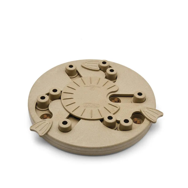 Interactive Dog Toy - Intelligence Game with Sliding Compartments for Treats & Mental Stimulation