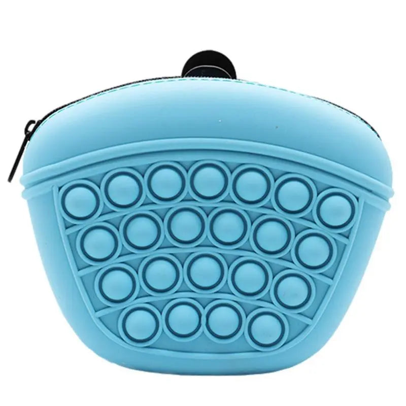 Pop-it Keychain With Zipper - Stress Reliever Toy And Storage Bag