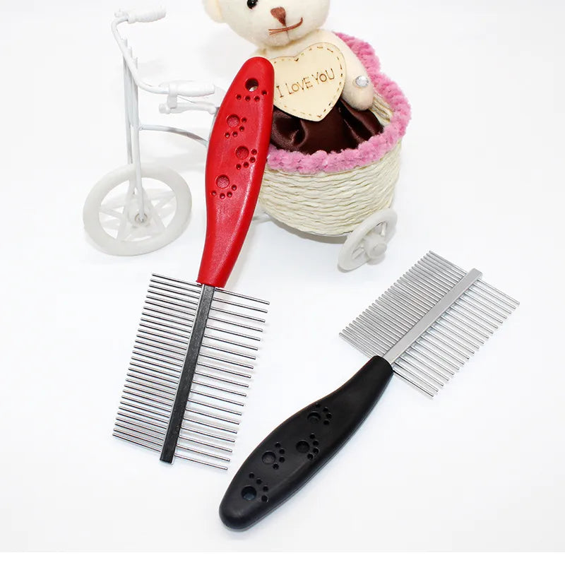 Hair Care Comb Set - Professional Combs For Volume And Styling In Red And Black