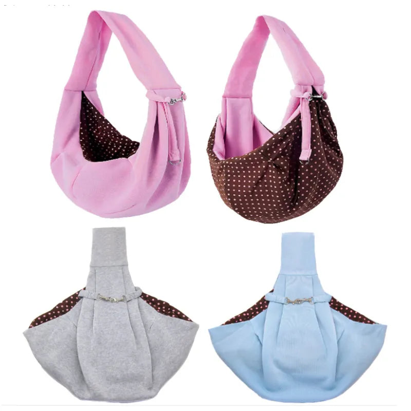 Dog Carrier Bag In Sling Design - Comfortable Carrying Aid For Small Dogs And Pets