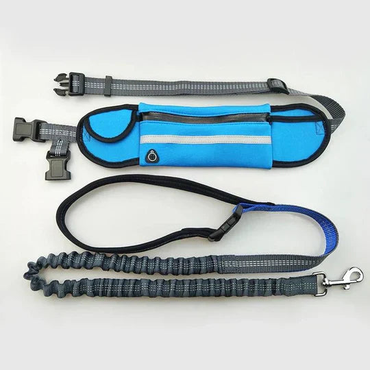 Free - Handed Running Lead With Hip Belt For Dogs