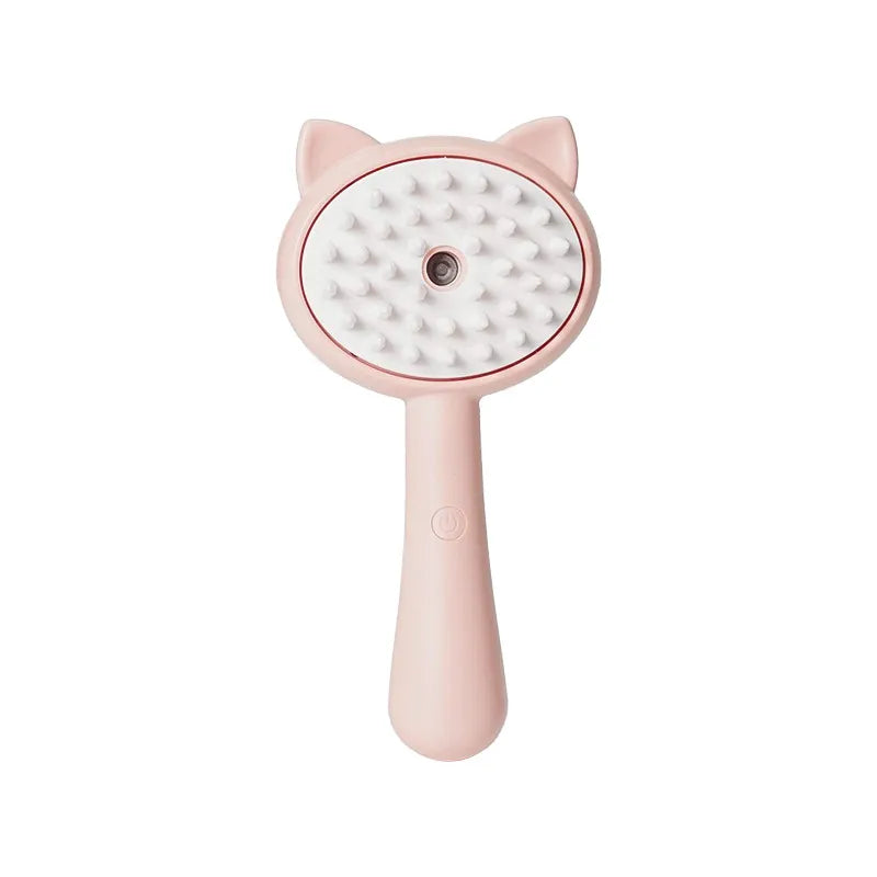 Spray Brush for Pets with Soft Silicone Bristles and Integrated Water Tank
