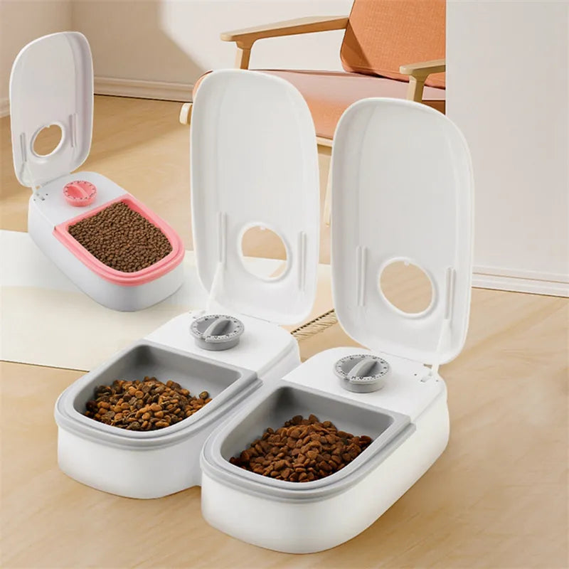 Automatic Food Dispenser With Timer For Cats And Dogs