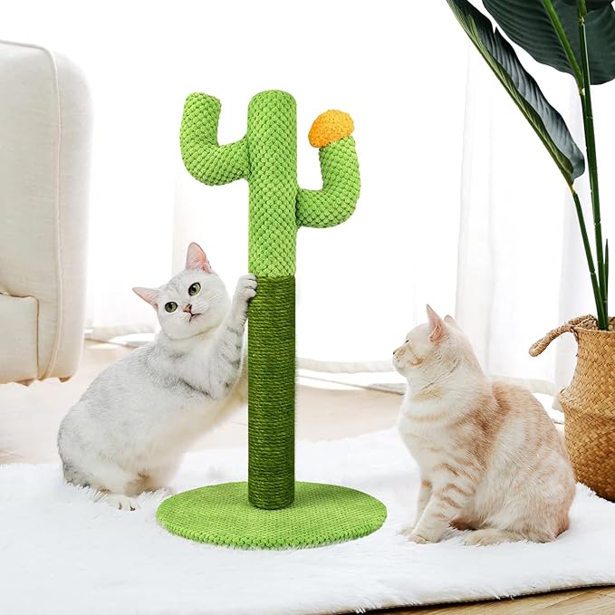 Cat Cactus Scratching Post Made Of Sisal