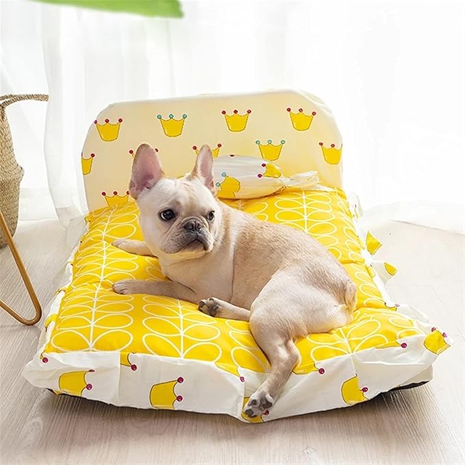Cat Bed With Backrest - Comfortable Pet Bed With Cushion For Cats And Small Dogs