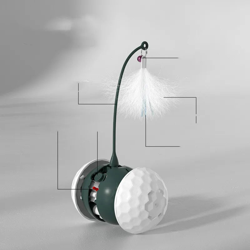 Interactive Cat Toy With Spring - Electronic Toy Ball For Cats