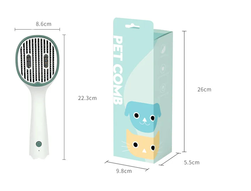 Electric Hairbrush - Fast Smoothing And Detangling Brush For Straight Hair