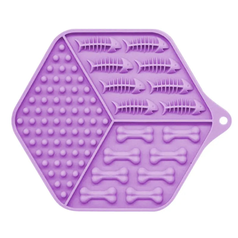 Silicone Feeding Mat For Dogs And Cats - Non-slip Lick Mat For Meals And Snacks