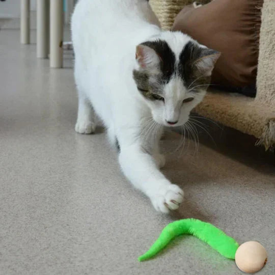 Interactive Cat Toy With Bell And Wagging Tail