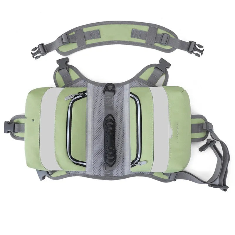 Dog Life Jacket With Reflective Stripes - Waterproof Safety Vest For Dogs