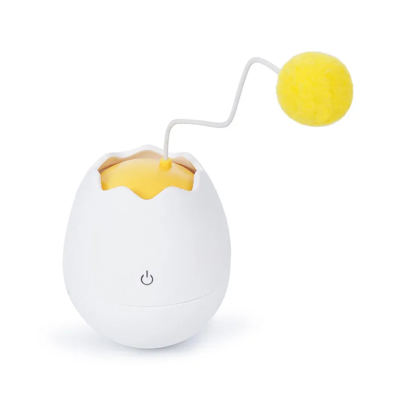 Interactive Cat Toy In Egg Shape - Toy With Moving Ball For Cats