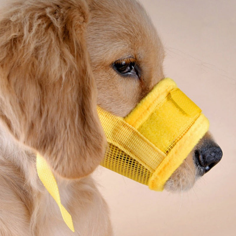 Dog Muzzle Made Of Mesh Fabric - Comfortable And Breathable For Dogs