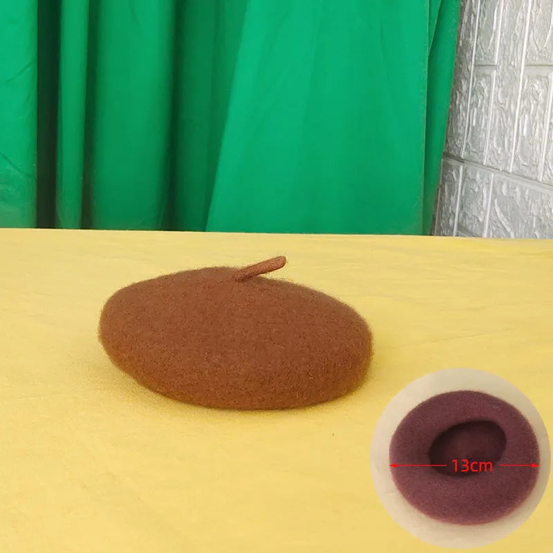 Felt Baret For Pets In 3 Colours - Fashionable Accessory For Dogs And Cats