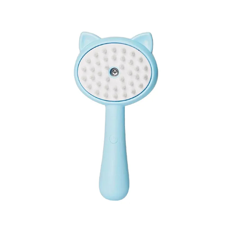 Spray Brush for Pets with Soft Silicone Bristles and Integrated Water Tank