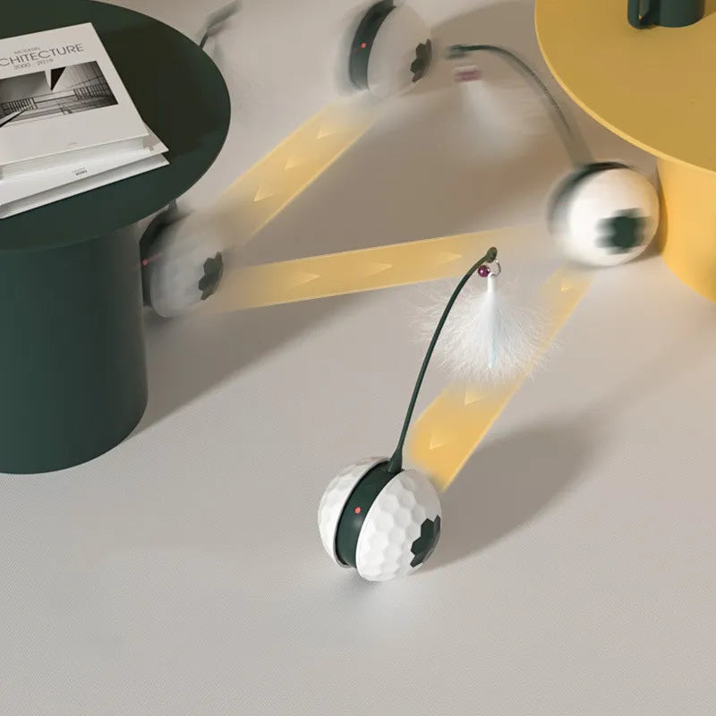 Interactive Cat Toy With Spring - Electronic Toy Ball For Cats