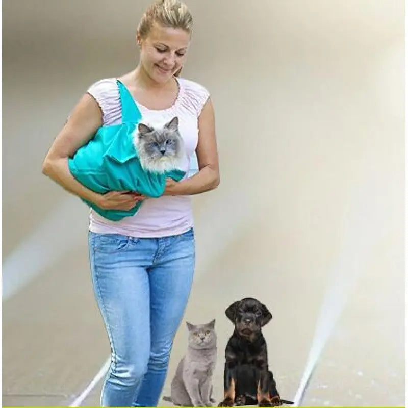 Dog Carrier Bag In Sling Design - Comfortable Carrying Aid For Small Dogs And Pets